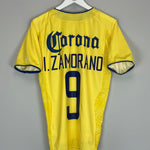 Shop 2002/03 CLUB AMERICA ZAMORANO #9 HOME SHIRT (M) NIKE, classic football shirts, vintage football shirts & retro soccer jerseys at Cult Kits