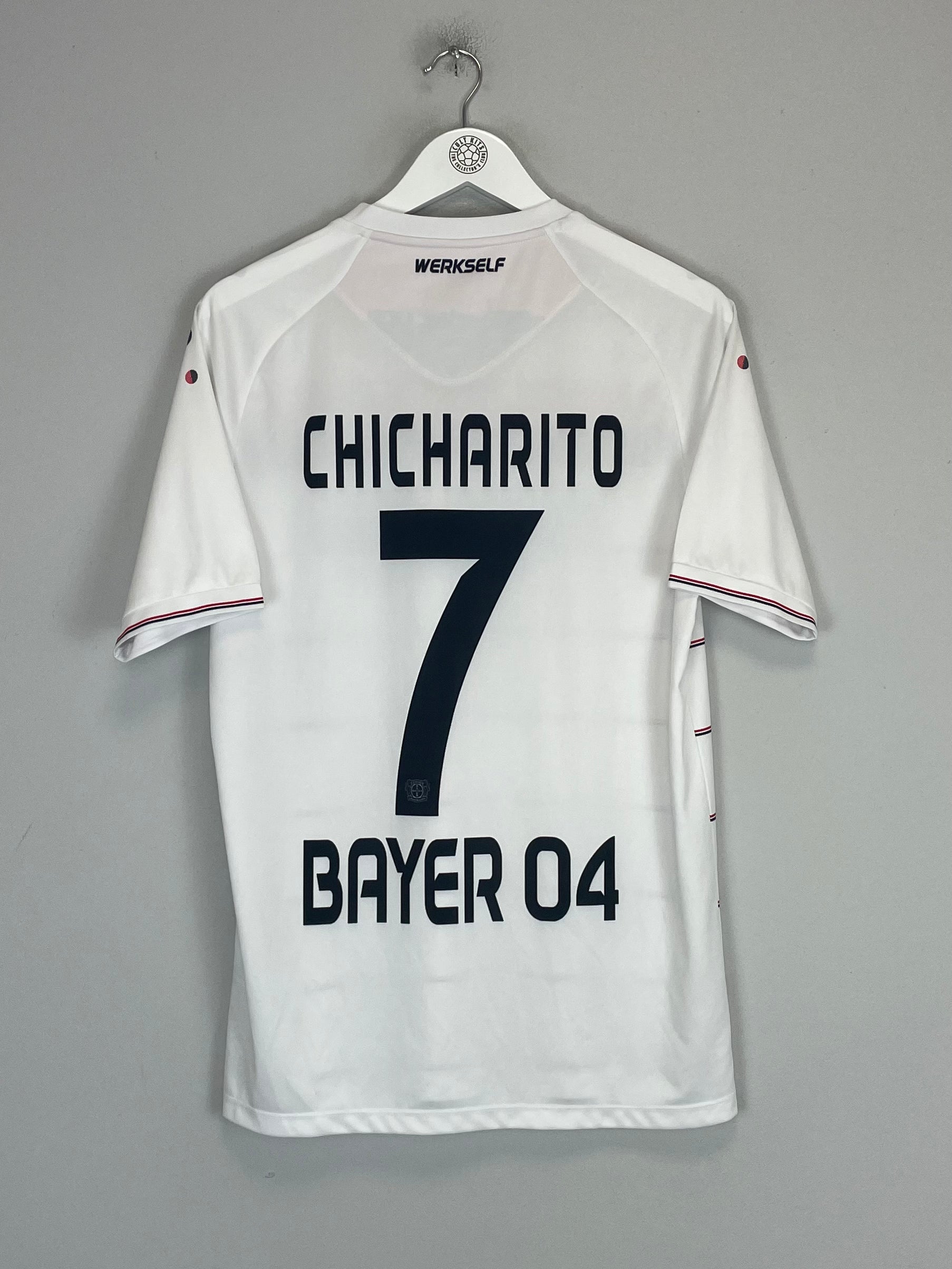 Shop 2016/17 LEVERKUSEN CHICHARITO #7 AWAY SHIRT (S) JAKO, classic football shirts, vintage football shirts & retro soccer jerseys at Cult Kits