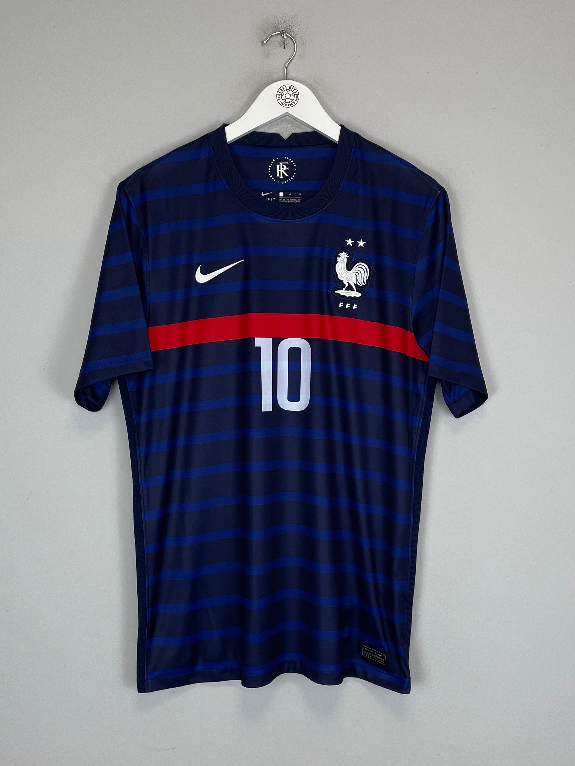 Shop 2020/21 FRANCE MBAPPE #10 HOME SHIRT (L) NIKE, classic football shirts, vintage football shirts & retro soccer jerseys at Cult Kits