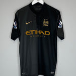 Shop 2013/14 MANCHESTER CITY KUN AGUERO #16 AWAY SHIRT (L) NIKE, classic football shirts, vintage football shirts & retro soccer jerseys at Cult Kits