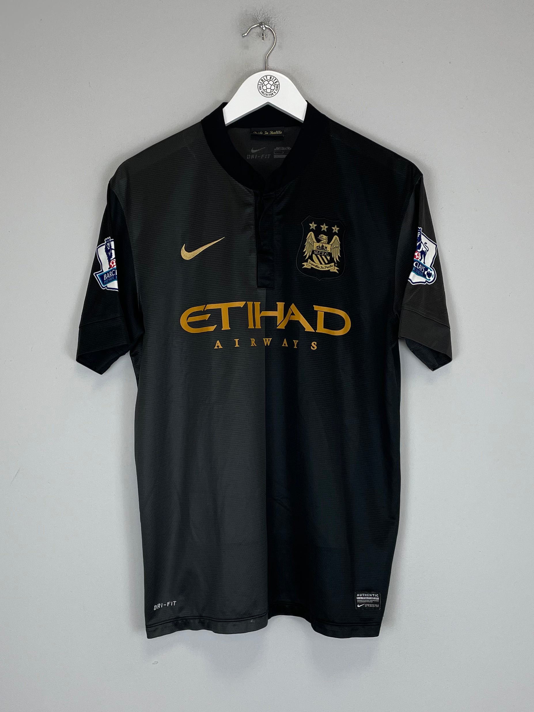 Shop 2013/14 MANCHESTER CITY KUN AGUERO #16 AWAY SHIRT (L) NIKE, classic football shirts, vintage football shirts & retro soccer jerseys at Cult Kits