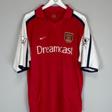 2000/02 ARSENAL VIEIRA #4 HOME SHIRT (XL) NIKE