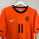 Shop 2010/11 NETHERLANDS ROBBEN #11 HOME SHIRT (L) NIKE, classic football shirts, vintage football shirts & retro soccer jerseys at Cult Kits
