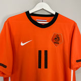 Shop 2010/11 NETHERLANDS ROBBEN #11 HOME SHIRT (L) NIKE, classic football shirts, vintage football shirts & retro soccer jerseys at Cult Kits