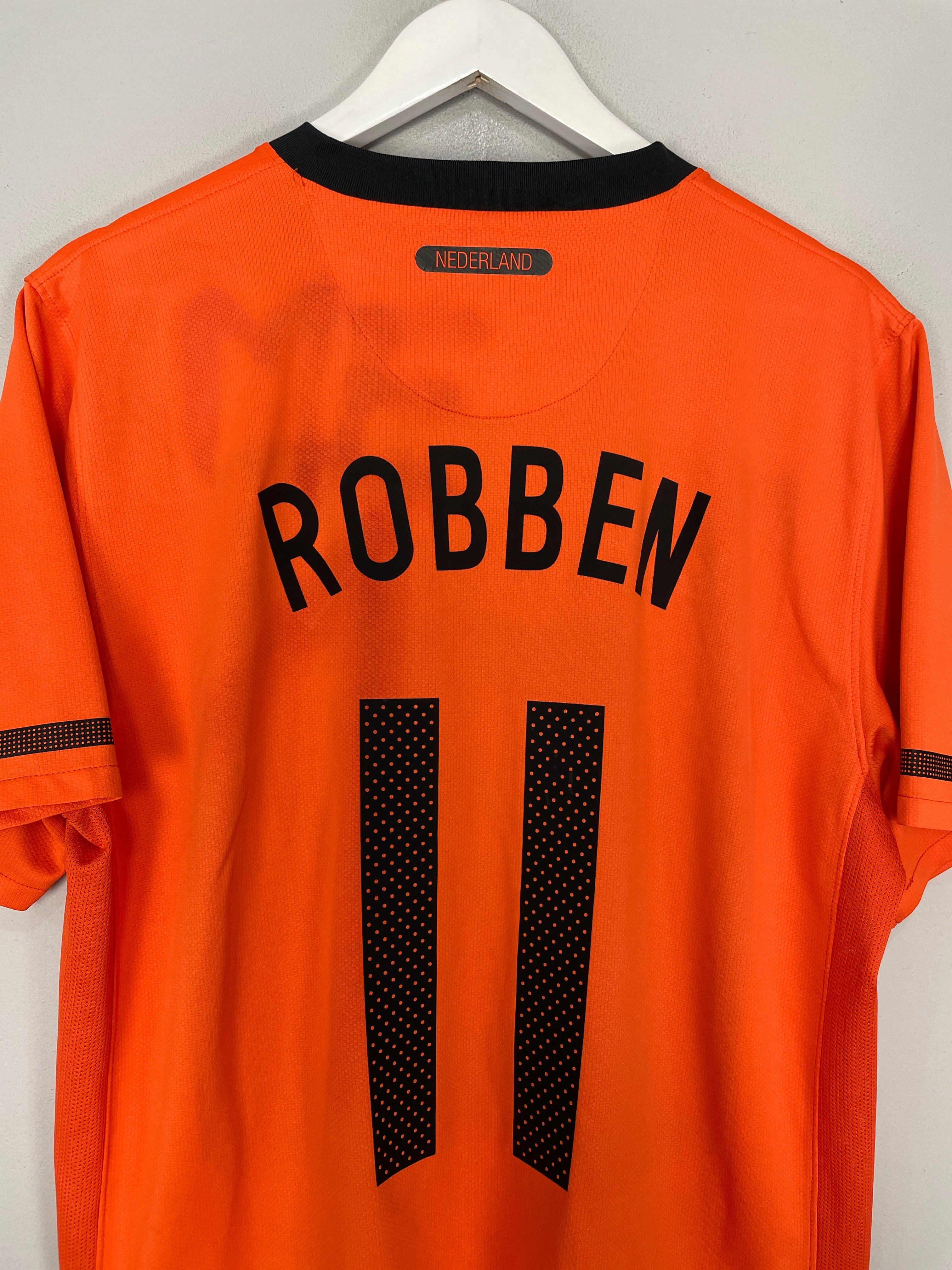 Shop 2010/11 NETHERLANDS ROBBEN #11 HOME SHIRT (L) NIKE, classic football shirts, vintage football shirts & retro soccer jerseys at Cult Kits