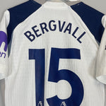 Shop 2025/26 TOTTENHAM BERGVALL #15 *AUTHENTIC* HOME SHIRT (M) NIKE, classic football shirts, vintage football shirts & retro soccer jerseys at Cult Kits