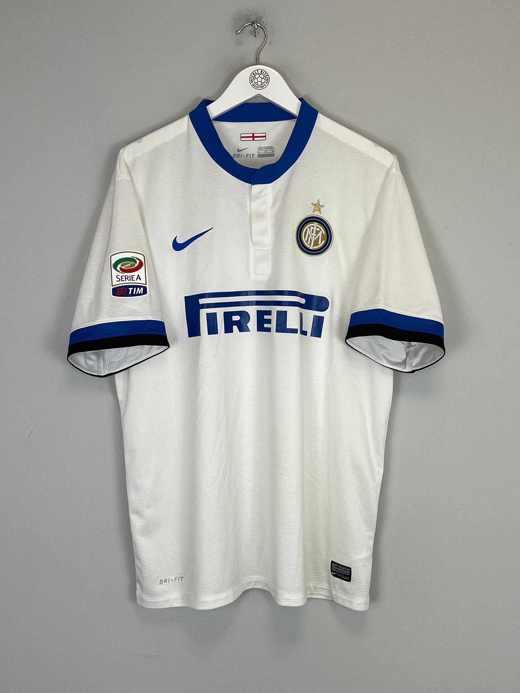 Shop 2013/14 INTER MILAN J.ZANETTI #4 AWAY SHIRT (XL) NIKE, classic football shirts, vintage football shirts & retro soccer jerseys at Cult Kits