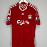 Shop 2008/10 LIVERPOOL TORRES #9 HOME SHIRT (M) ADIDAS, classic football shirts, vintage football shirts & retro soccer jerseys at Cult Kits