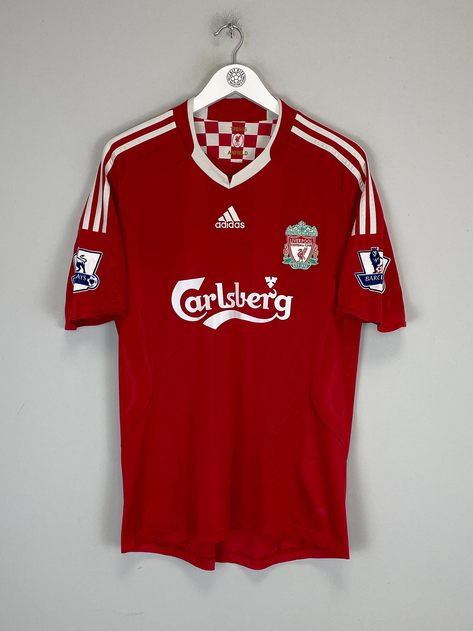 Shop 2008/10 LIVERPOOL TORRES #9 HOME SHIRT (M) ADIDAS, classic football shirts, vintage football shirts & retro soccer jerseys at Cult Kits