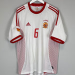 Shop 2002/04 SPAIN HIERRO #6 AWAY SHIRT (L) ADIDAS, classic football shirts, vintage football shirts & retro soccer jerseys at Cult Kits
