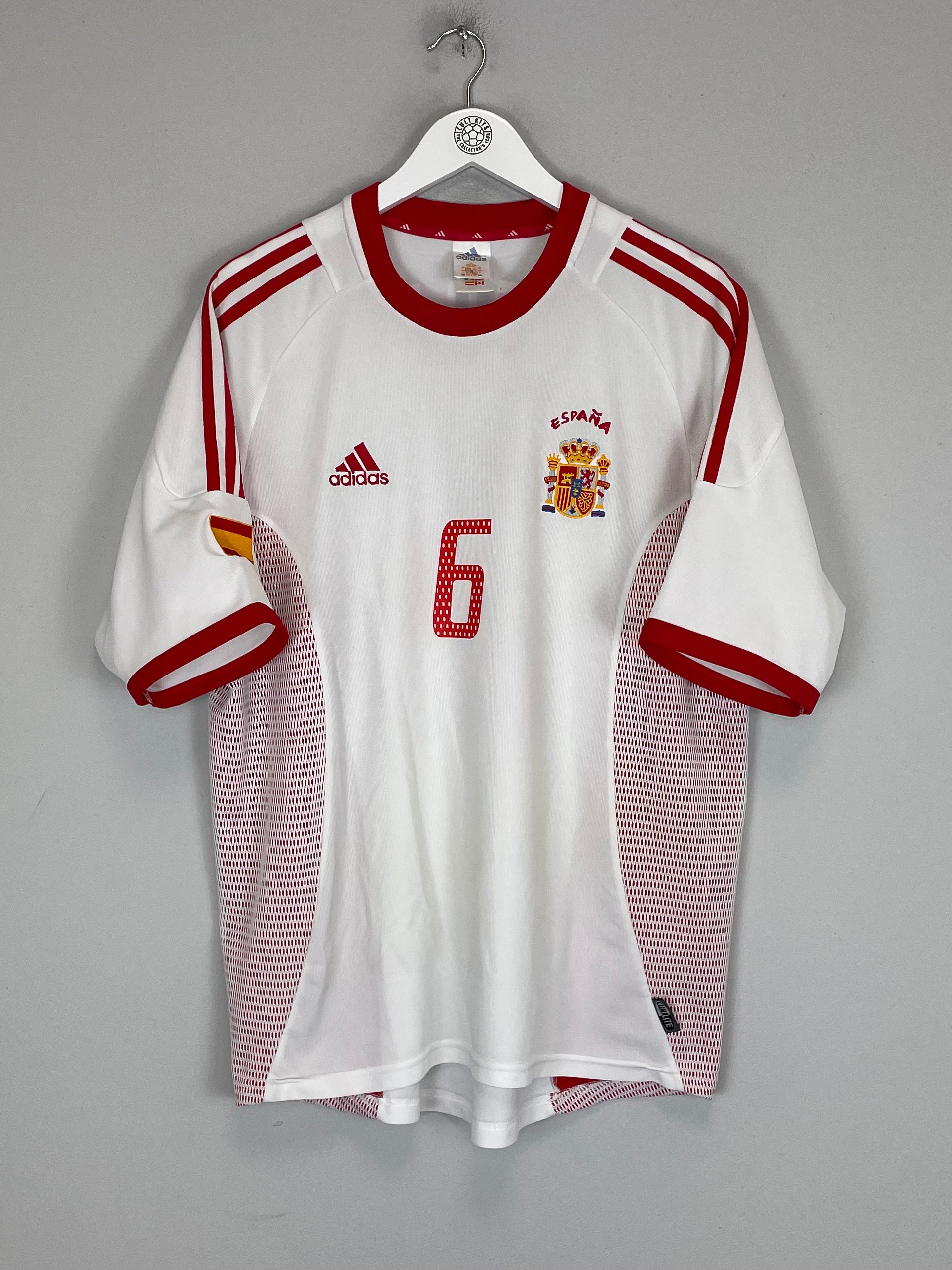 Shop 2002/04 SPAIN HIERRO #6 AWAY SHIRT (L) ADIDAS, classic football shirts, vintage football shirts & retro soccer jerseys at Cult Kits