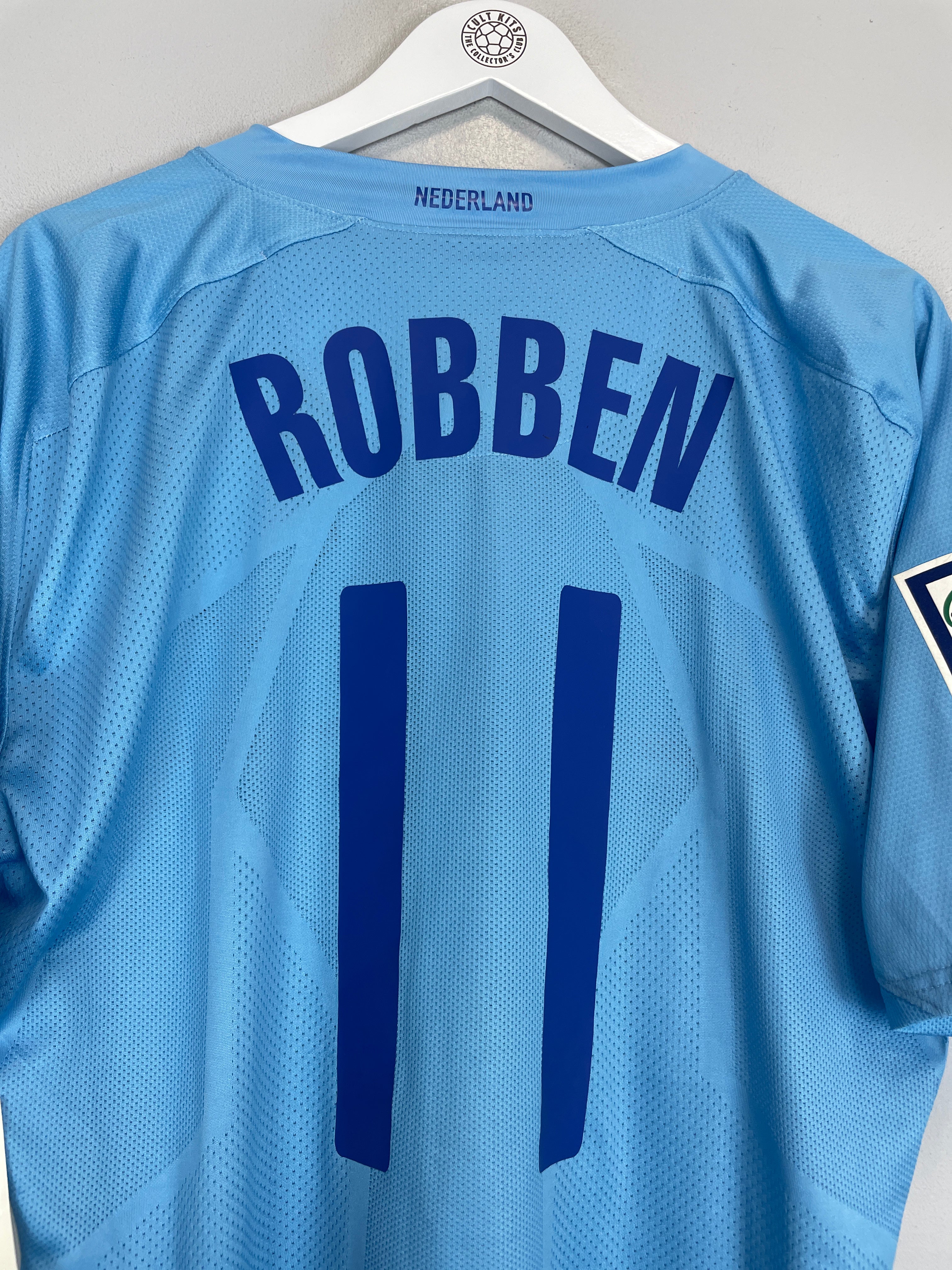 Shop 2008/10 NETHERLANDS ROBBEN #11 *BNWT* MATCH ISSUE AWAY SHIRT (XL) NIKE, classic football shirts, vintage football shirts & retro soccer jerseys at Cult Kits