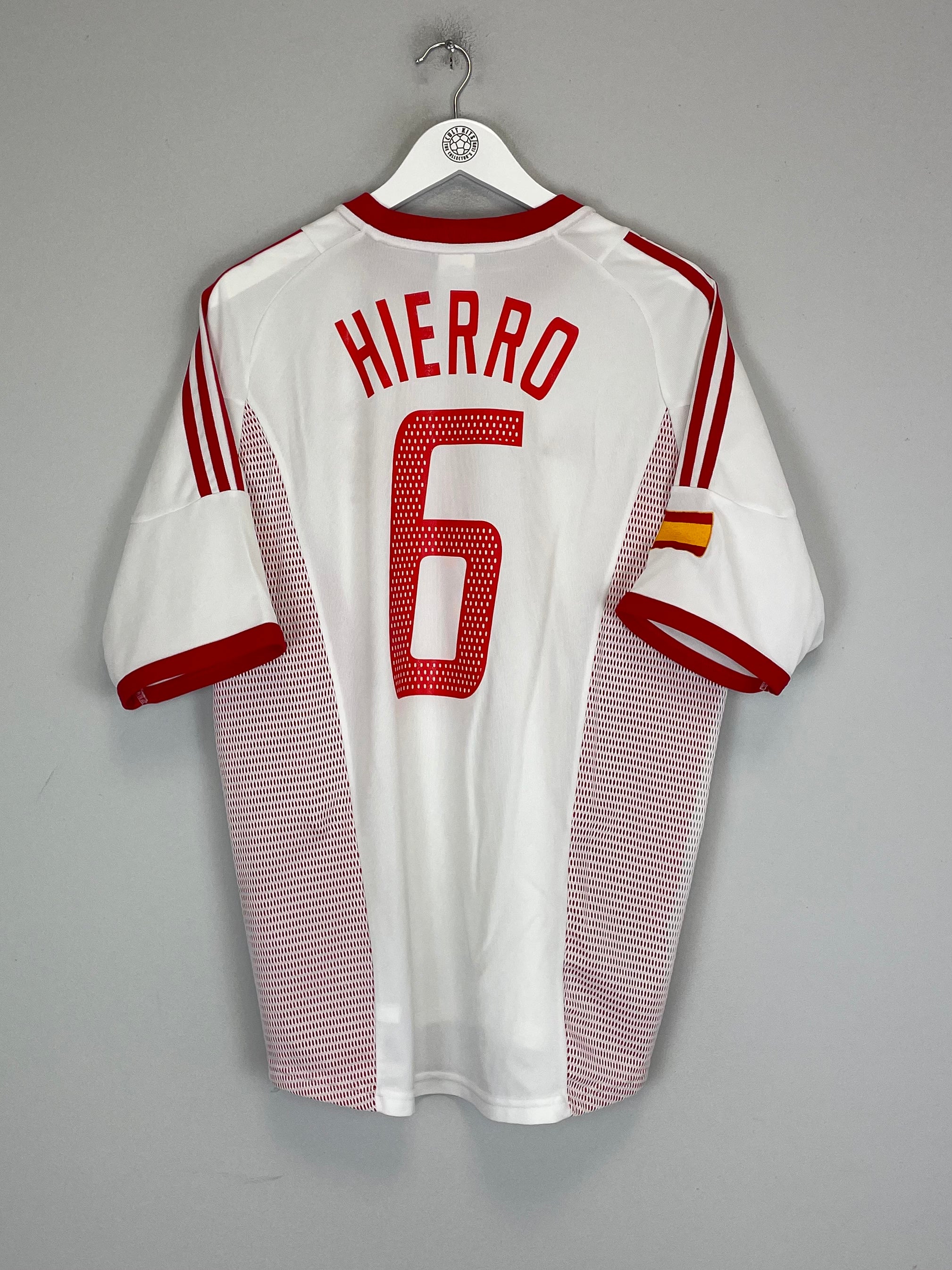 Shop 2002/04 SPAIN HIERRO #6 AWAY SHIRT (L) ADIDAS, classic football shirts, vintage football shirts & retro soccer jerseys at Cult Kits