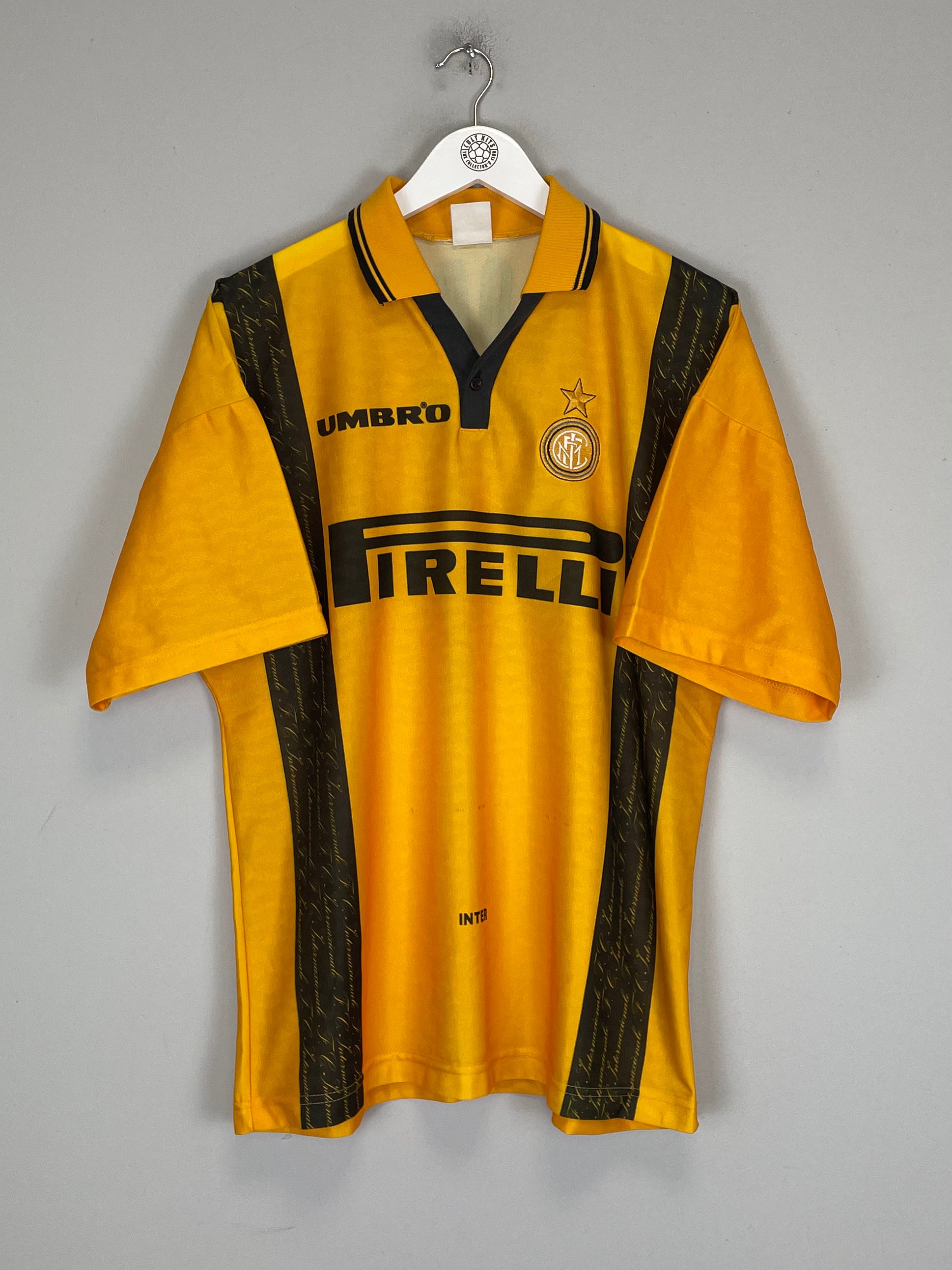 Shop 1996/97 INTER MILAN ZAMORANO #9 THIRD SHIRT (L) UMBRO, classic football shirts, vintage football shirts & retro soccer jerseys at Cult Kits