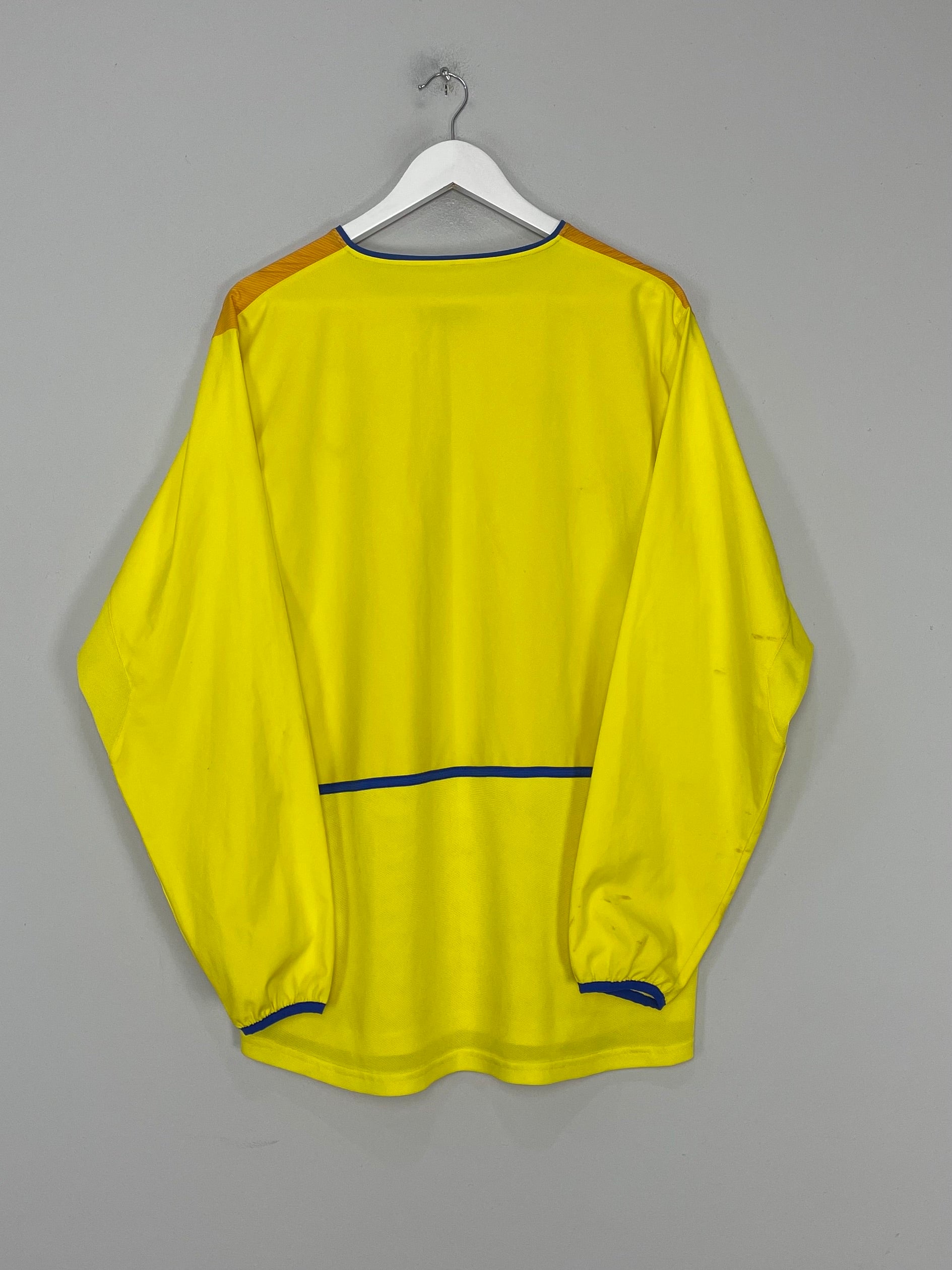 Shop 2002/03 LEEDS UNITED L/S AWAY SHIRT (L) NIKE, classic football shirts, vintage football shirts & retro soccer jerseys at Cult Kits