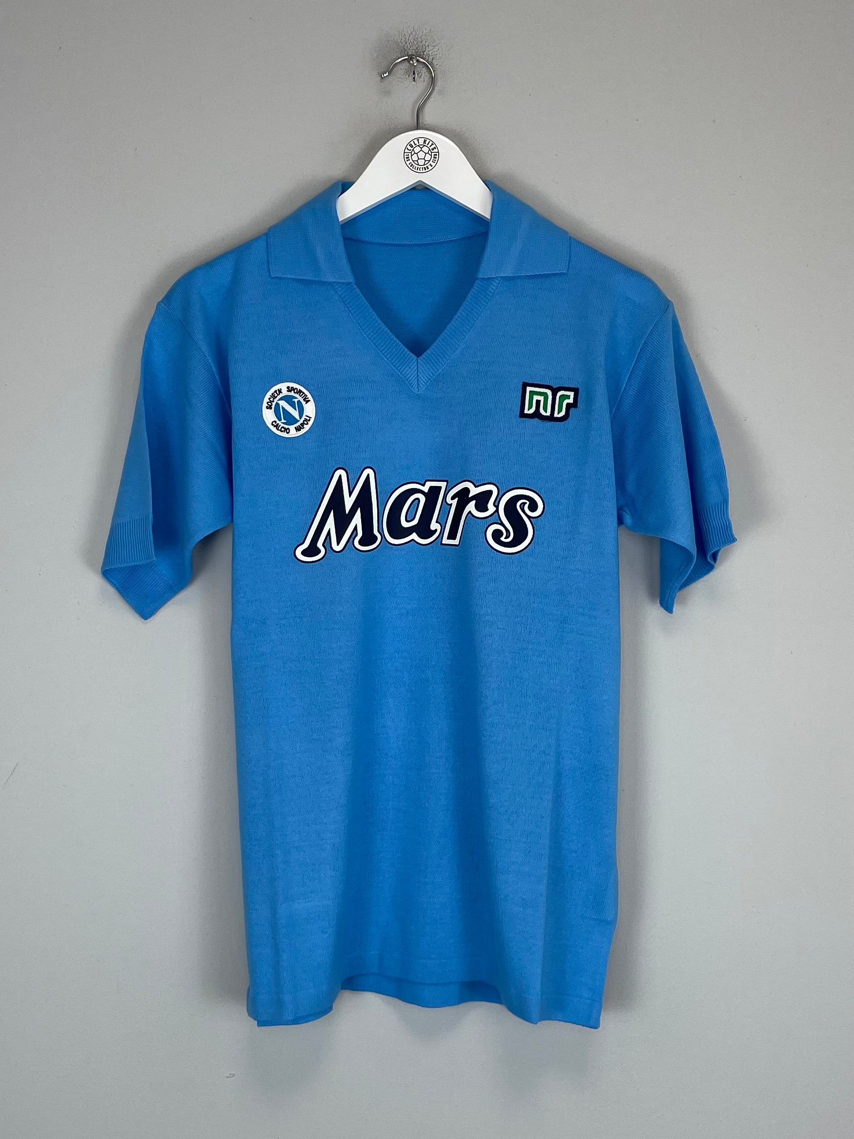Shop 1988/89 Napoli #10 Maradona *BNWT* Reissue Home Shirt (L) Ennerre, classic football shirts, vintage football shirts & retro soccer jerseys at Cult Kits