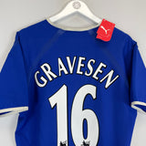 Shop 2003/04 EVERTON GRAVESEN #16 *BNWT* HOME SHIRT (L) PUMA, classic football shirts, vintage football shirts & retro soccer jerseys at Cult Kits