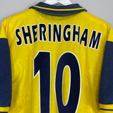 Shop 1995/97 TOTTENHAM SHERINGHAM #10 THIRD SHIRT (L) PONY, classic football shirts, vintage football shirts & retro soccer jerseys at Cult Kits
