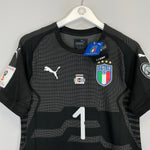 Shop 2017/18 ITALY BUFFON #1 *BNWT* MATCH ISSUE v SWEDEN GK SHIRT (XL) PUMA, classic football shirts, vintage football shirts & retro soccer jerseys at Cult Kits