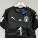 Shop 2017/18 ITALY BUFFON #1 *BNWT* MATCH ISSUE v SWEDEN GK SHIRT (XL) PUMA, classic football shirts, vintage football shirts & retro soccer jerseys at Cult Kits