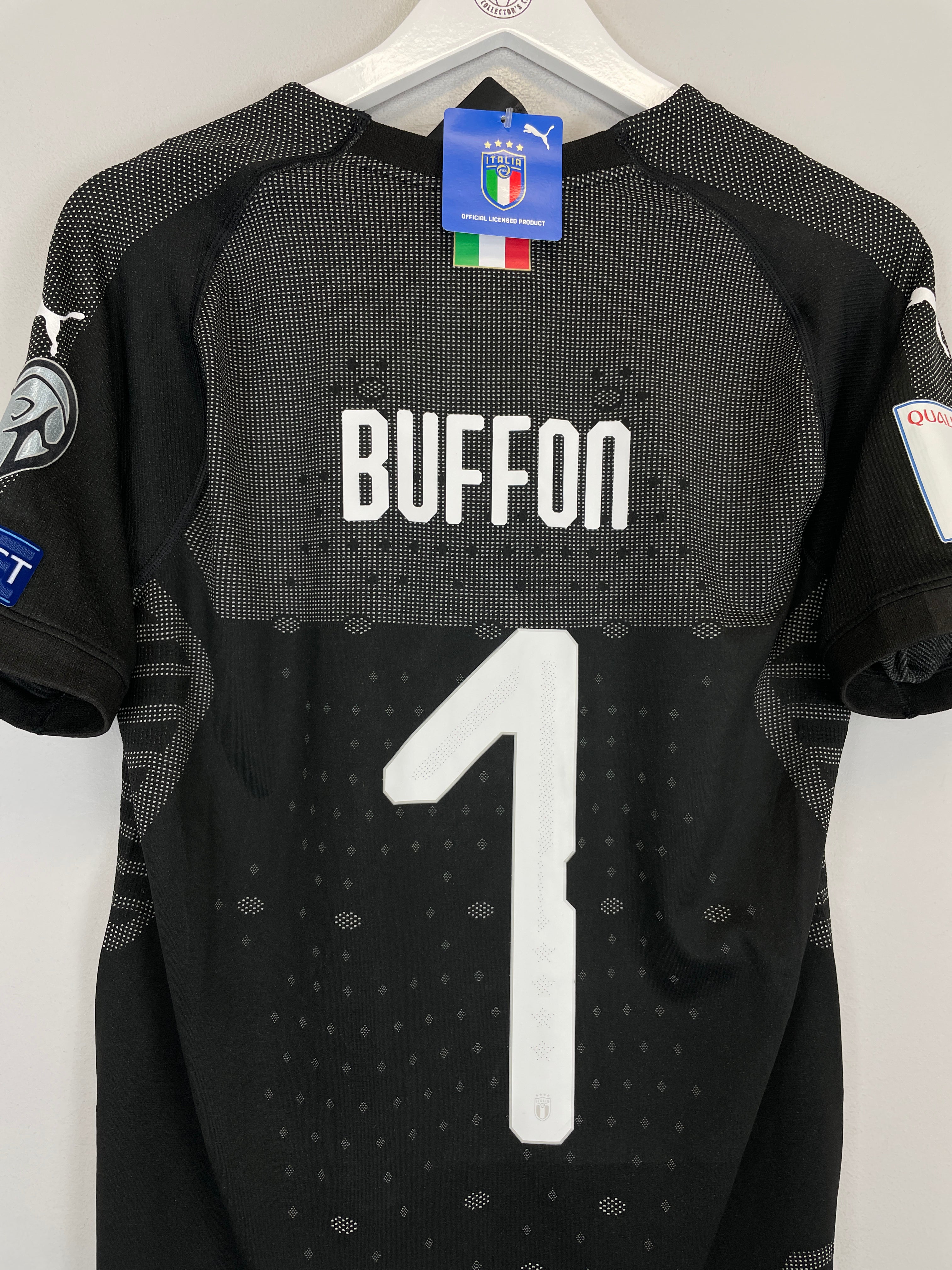 Shop 2017/18 ITALY BUFFON #1 *BNWT* MATCH ISSUE v SWEDEN GK SHIRT (XL) PUMA, classic football shirts, vintage football shirts & retro soccer jerseys at Cult Kits