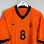 Shop 2000/02 NETHERLANDS DAVIDS #8 HOME SHIRT (L) NIKE, classic football shirts, vintage football shirts & retro soccer jerseys at Cult Kits