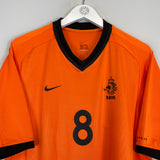 Shop 2000/02 NETHERLANDS DAVIDS #8 HOME SHIRT (L) NIKE, classic football shirts, vintage football shirts & retro soccer jerseys at Cult Kits