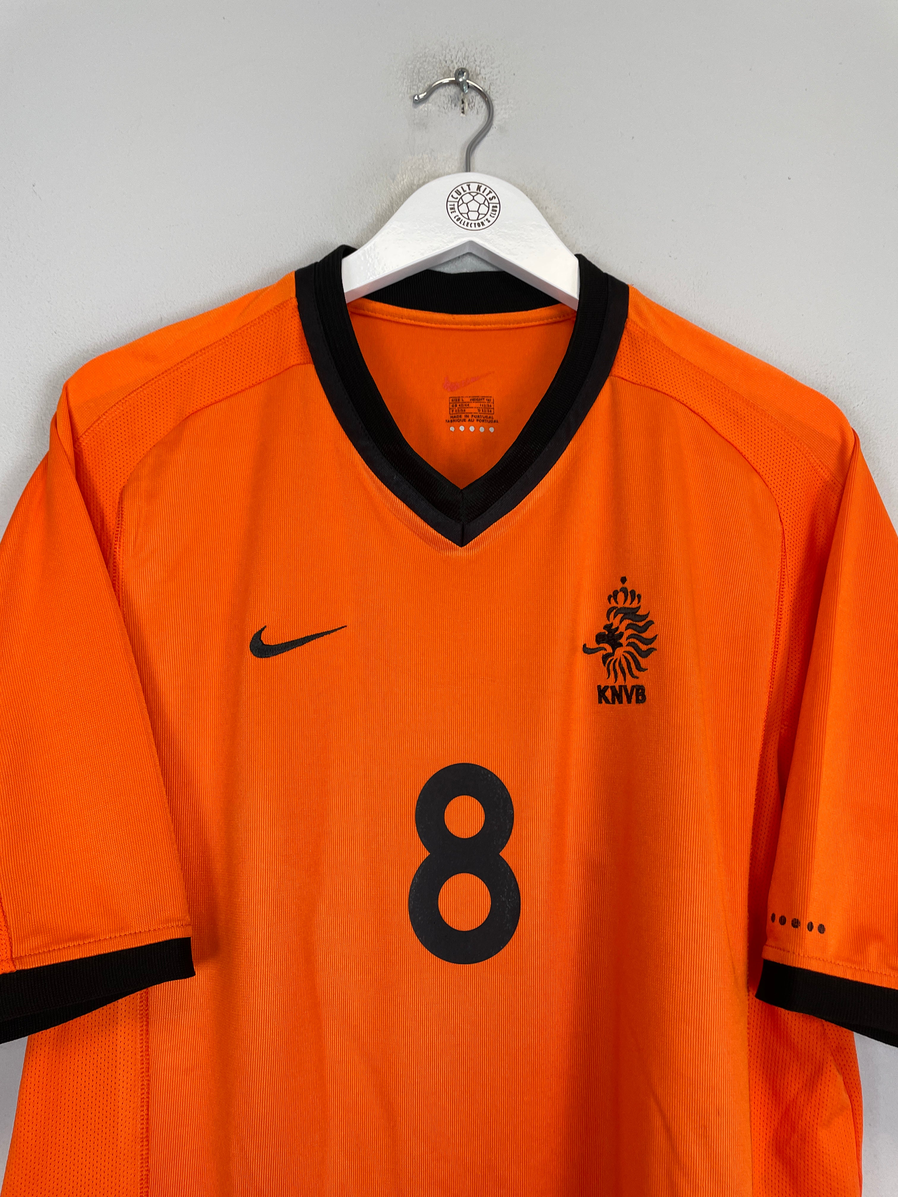Shop 2000/02 NETHERLANDS DAVIDS #8 HOME SHIRT (L) NIKE, classic football shirts, vintage football shirts & retro soccer jerseys at Cult Kits
