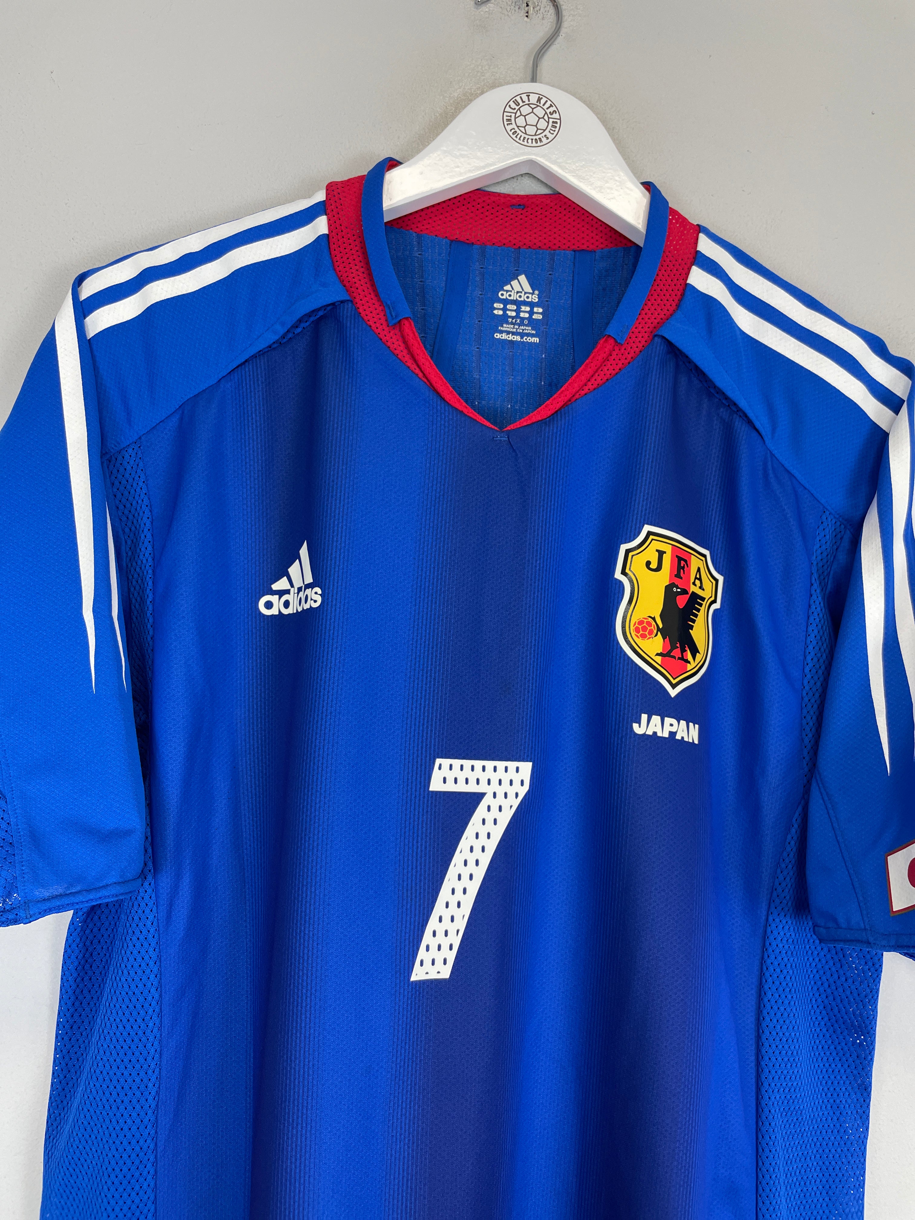 Shop 2004/05 JAPAN NAKATA #7 *PLAYER ISSUE* BNWT HOME SHIRT (L) ADIDAS, classic football shirts, vintage football shirts & retro soccer jerseys at Cult Kits