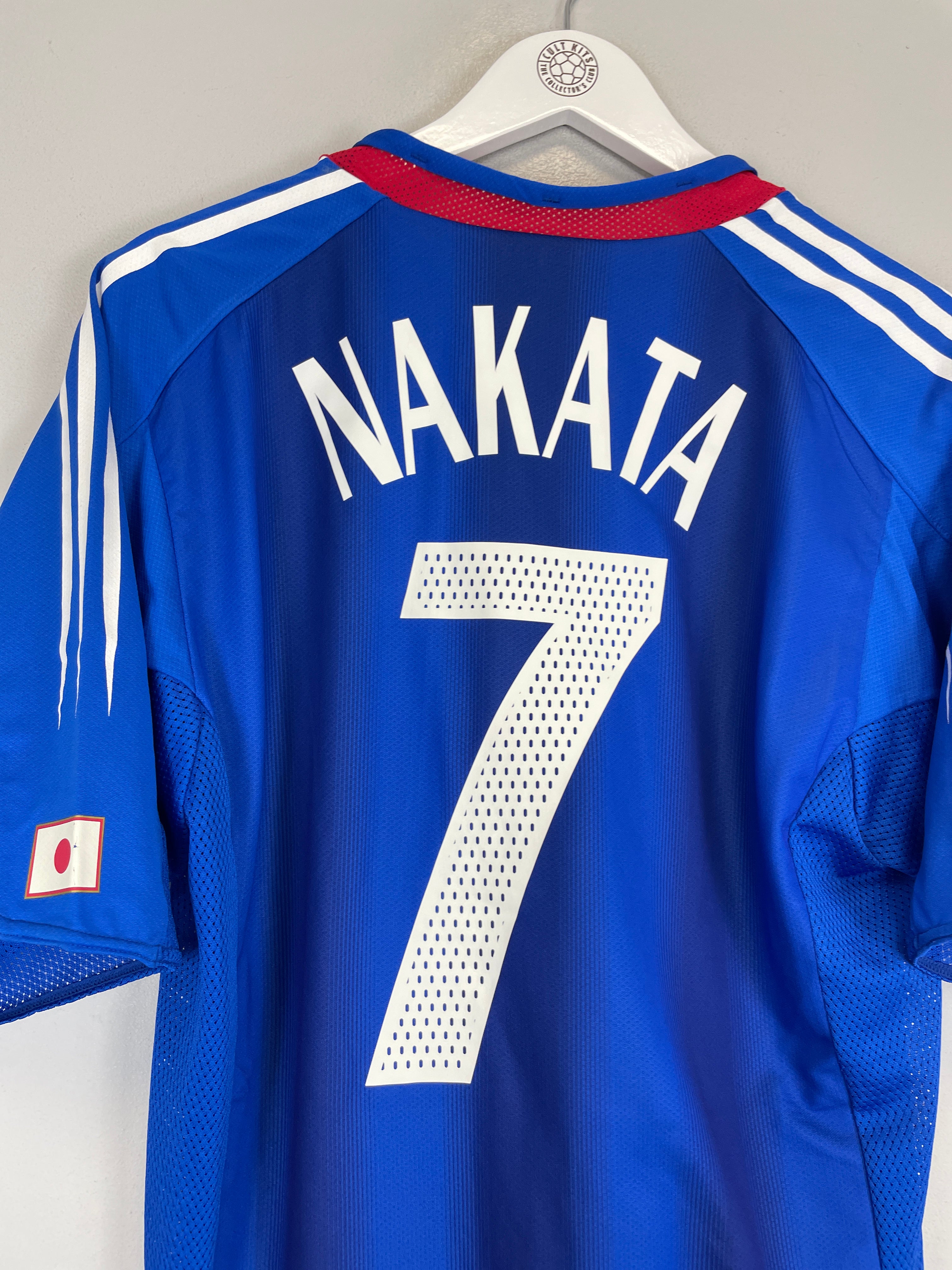 Shop 2004/05 JAPAN NAKATA #7 *PLAYER ISSUE* BNWT HOME SHIRT (L) ADIDAS, classic football shirts, vintage football shirts & retro soccer jerseys at Cult Kits