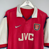 Shop 1998/99 ARSENAL HOME SHIRT (L) NIKE, classic football shirts, vintage football shirts & retro soccer jerseys at Cult Kits