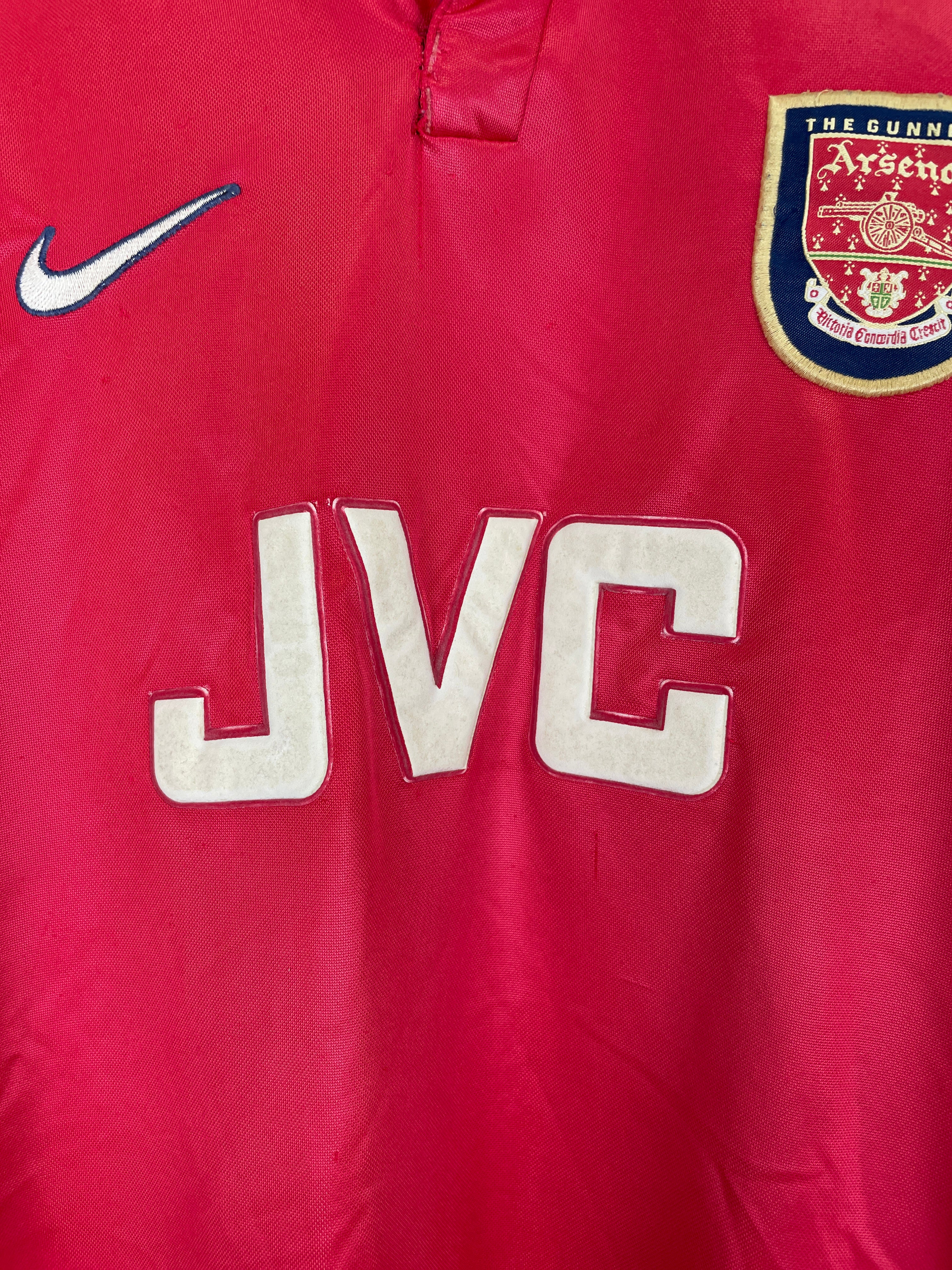 Shop 1998/99 ARSENAL HOME SHIRT (L) NIKE, classic football shirts, vintage football shirts & retro soccer jerseys at Cult Kits