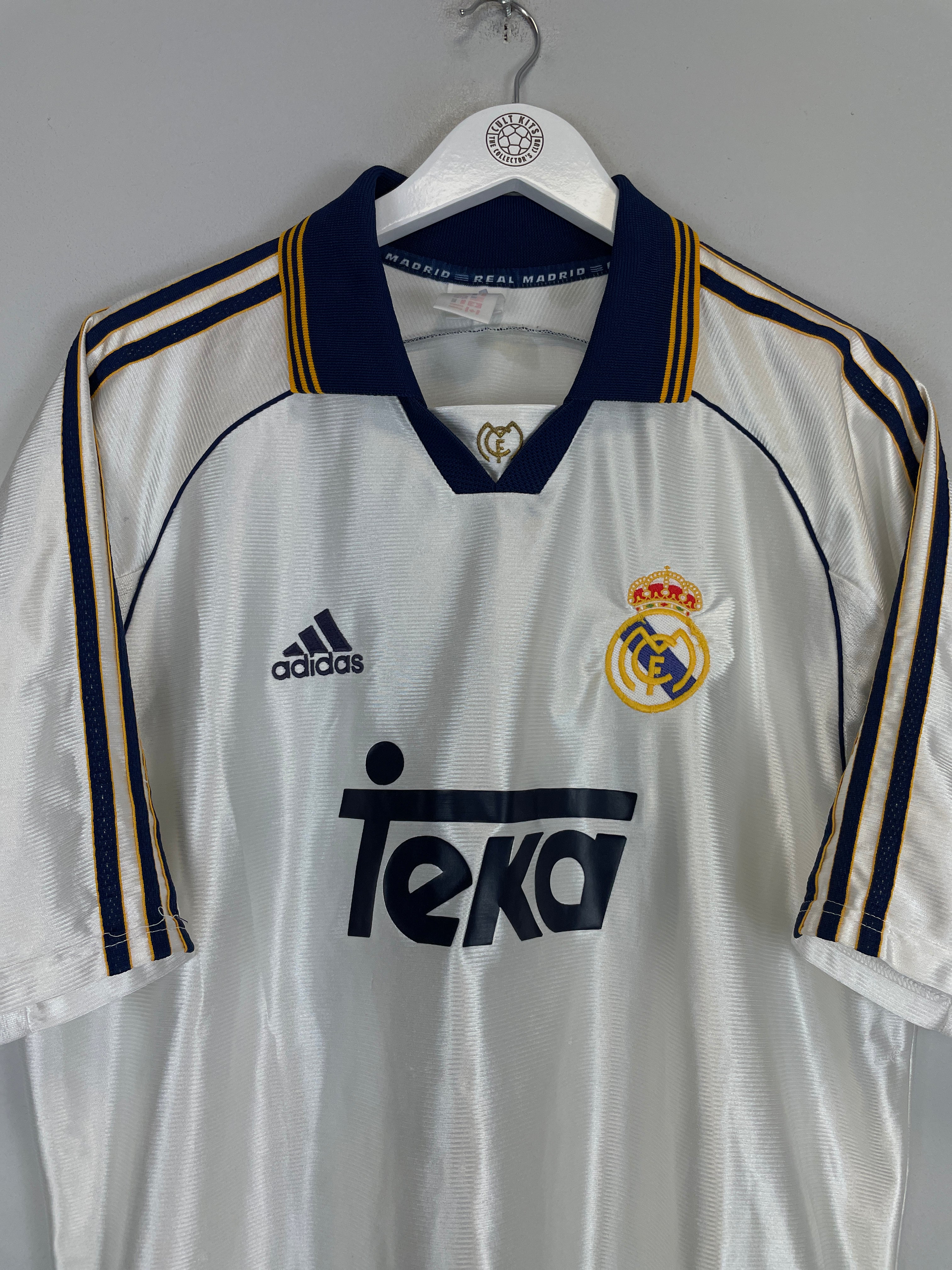 Shop 1998/00 REAL MADRID SEEDORF #10 HOME SHIRT (L) ADIDAS, classic football shirts, vintage football shirts & retro soccer jerseys at Cult Kits