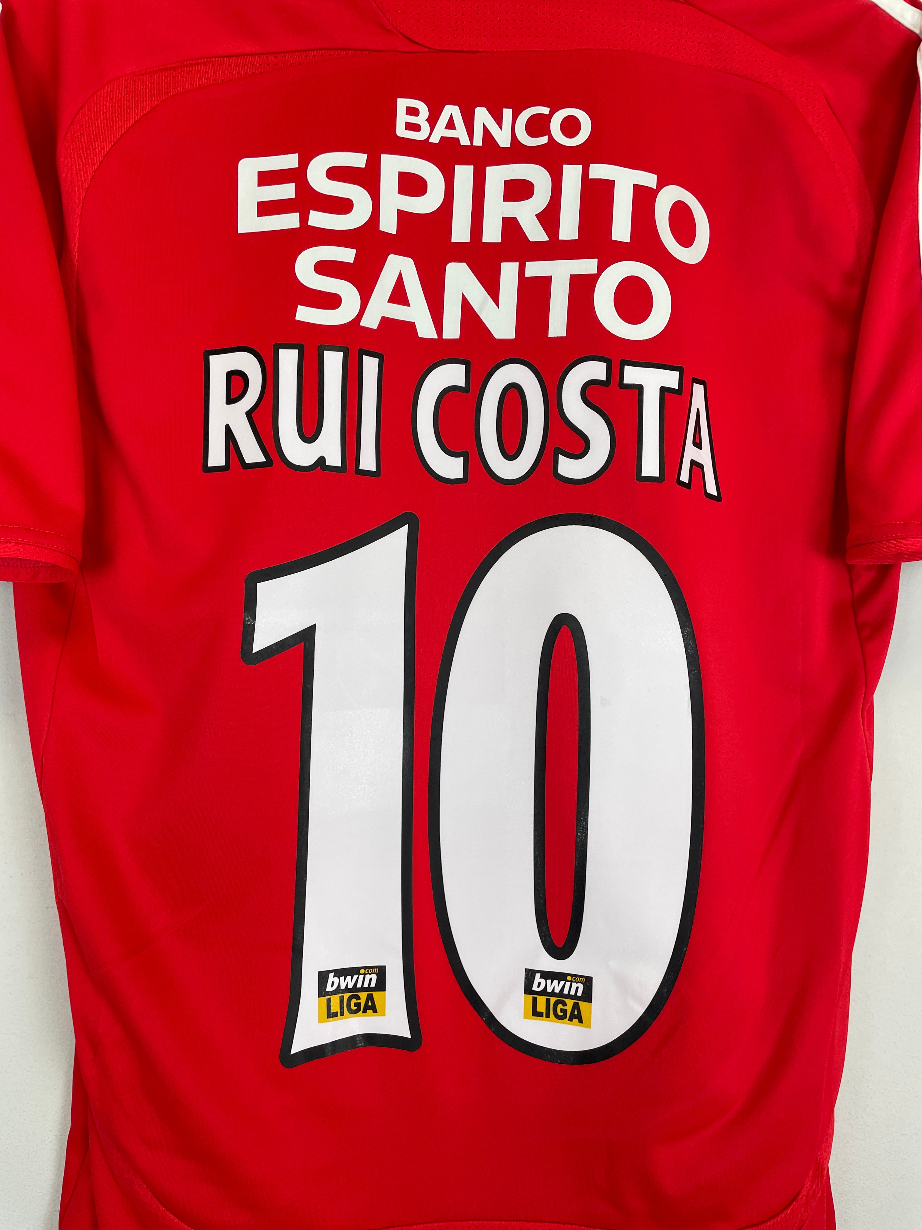 Shop 2007/08 BENFICA RUI COSTA #10 HOME SHIRT (M) ADIDAS, classic football shirts, vintage football shirts & retro soccer jerseys at Cult Kits
