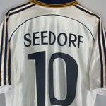 Shop 1998/00 REAL MADRID SEEDORF #10 HOME SHIRT (L) ADIDAS, classic football shirts, vintage football shirts & retro soccer jerseys at Cult Kits