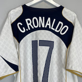 Shop 2004/06 PORTUGAL C.RONALDO #17 AWAY SHIRT (XXL) NIKE, classic football shirts, vintage football shirts & retro soccer jerseys at Cult Kits
