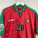 Shop 1996/97 PORTUGAL LUIS FIGO #20 *MINT* HOME SHIRT (L) OLYMPIC, classic football shirts, vintage football shirts & retro soccer jerseys at Cult Kits