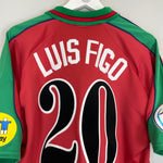 Shop 1996/97 PORTUGAL LUIS FIGO #20 *MINT* HOME SHIRT (L) OLYMPIC, classic football shirts, vintage football shirts & retro soccer jerseys at Cult Kits
