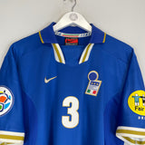 Shop 1996 ITALY MALDINI #3 HOME SHIRT (L) NIKE, classic football shirts, vintage football shirts & retro soccer jerseys at Cult Kits