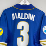 Shop 1996 ITALY MALDINI #3 HOME SHIRT (L) NIKE, classic football shirts, vintage football shirts & retro soccer jerseys at Cult Kits