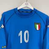 2002 ITALY TOTTI #10 HOME SHIRT (XL) KAPPA