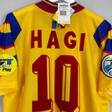 Shop 1996/98 ROMANIA HAGI #10 *BNWT* HOME SHIRT (L) ADIDAS, classic football shirts, vintage football shirts & retro soccer jerseys at Cult Kits