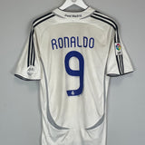 Shop 2006/07 REAL MADRID RONALDO #9 HOME SHIRT (M) ADIDAS, classic football shirts, vintage football shirts & retro soccer jerseys at Cult Kits