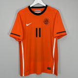 Shop 2010/11 NETHERLANDS ROBBEN #11 HOME SHIRT (L) NIKE, classic football shirts, vintage football shirts & retro soccer jerseys at Cult Kits