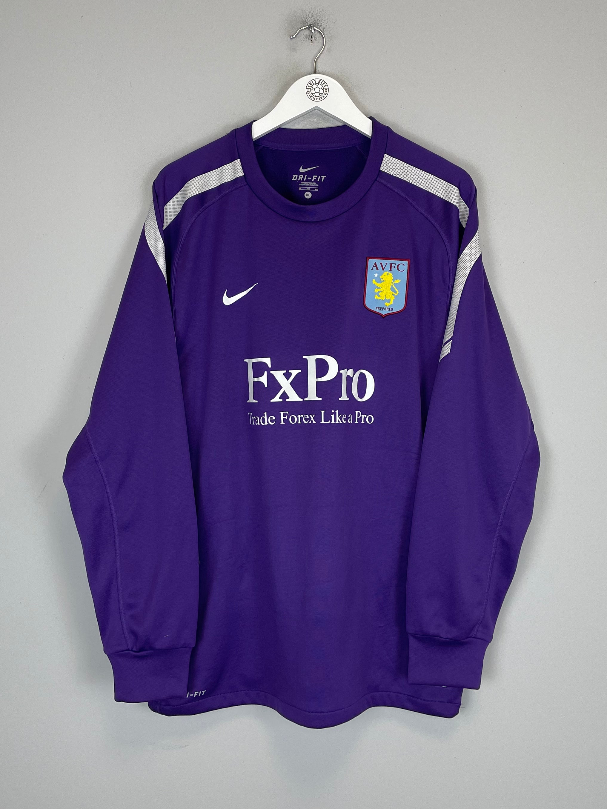 Shop 2010/11 ASTON VILLA #36 PLAYER ISSUE TRAINING JUMPER (XL) NIKE, classic football shirts, vintage football shirts & retro soccer jerseys at Cult Kits
