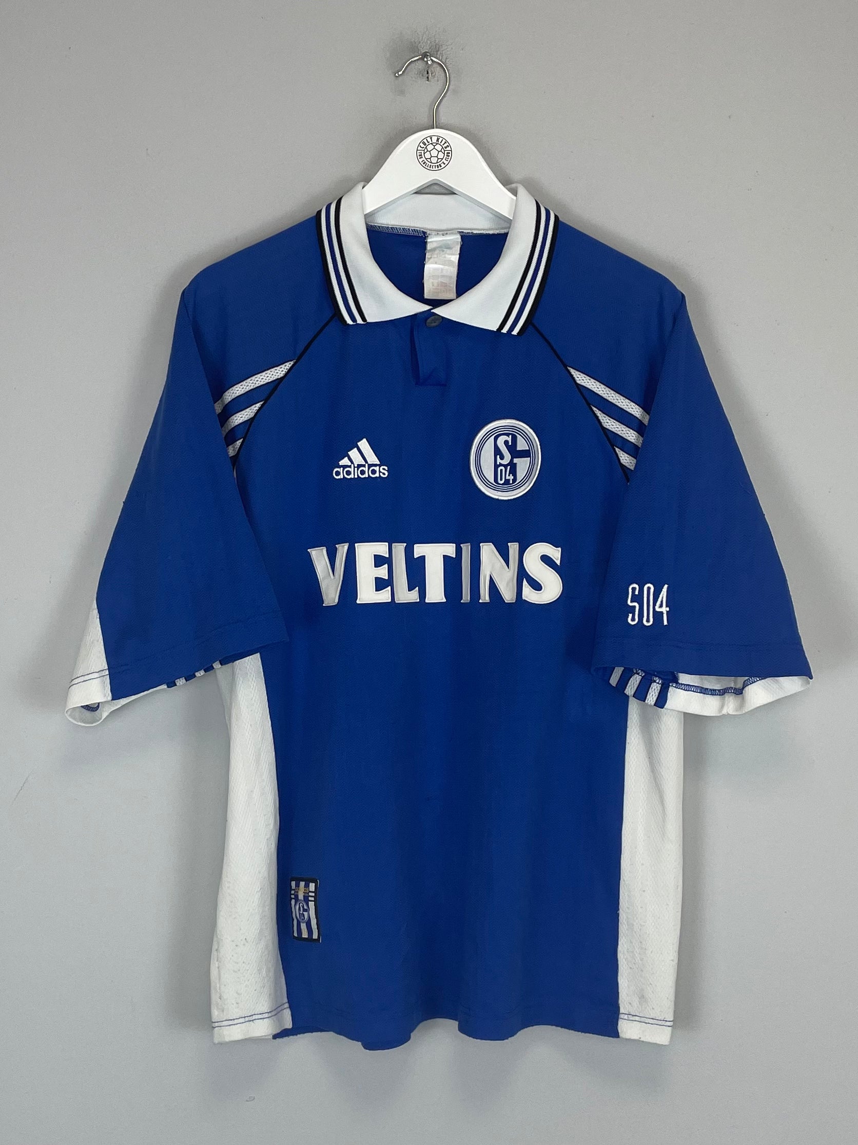 Shop 1998/00 SCHALKE HOME SHIRT (XL) ADIDAS, classic football shirts, vintage football shirts & retro soccer jerseys at Cult Kits