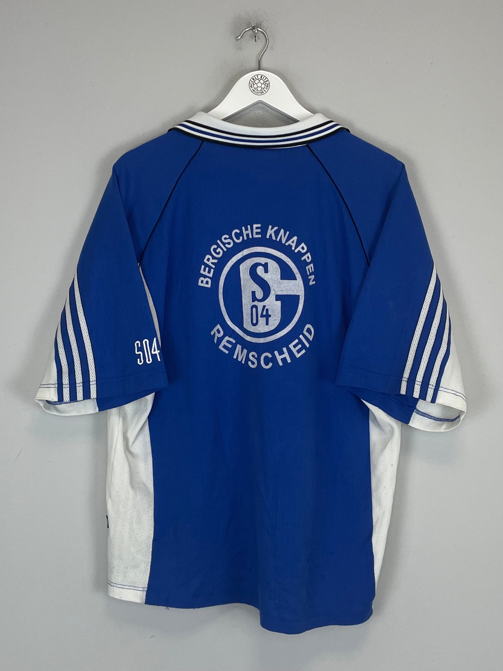 Shop 1998/00 SCHALKE HOME SHIRT (XL) ADIDAS, classic football shirts, vintage football shirts & retro soccer jerseys at Cult Kits