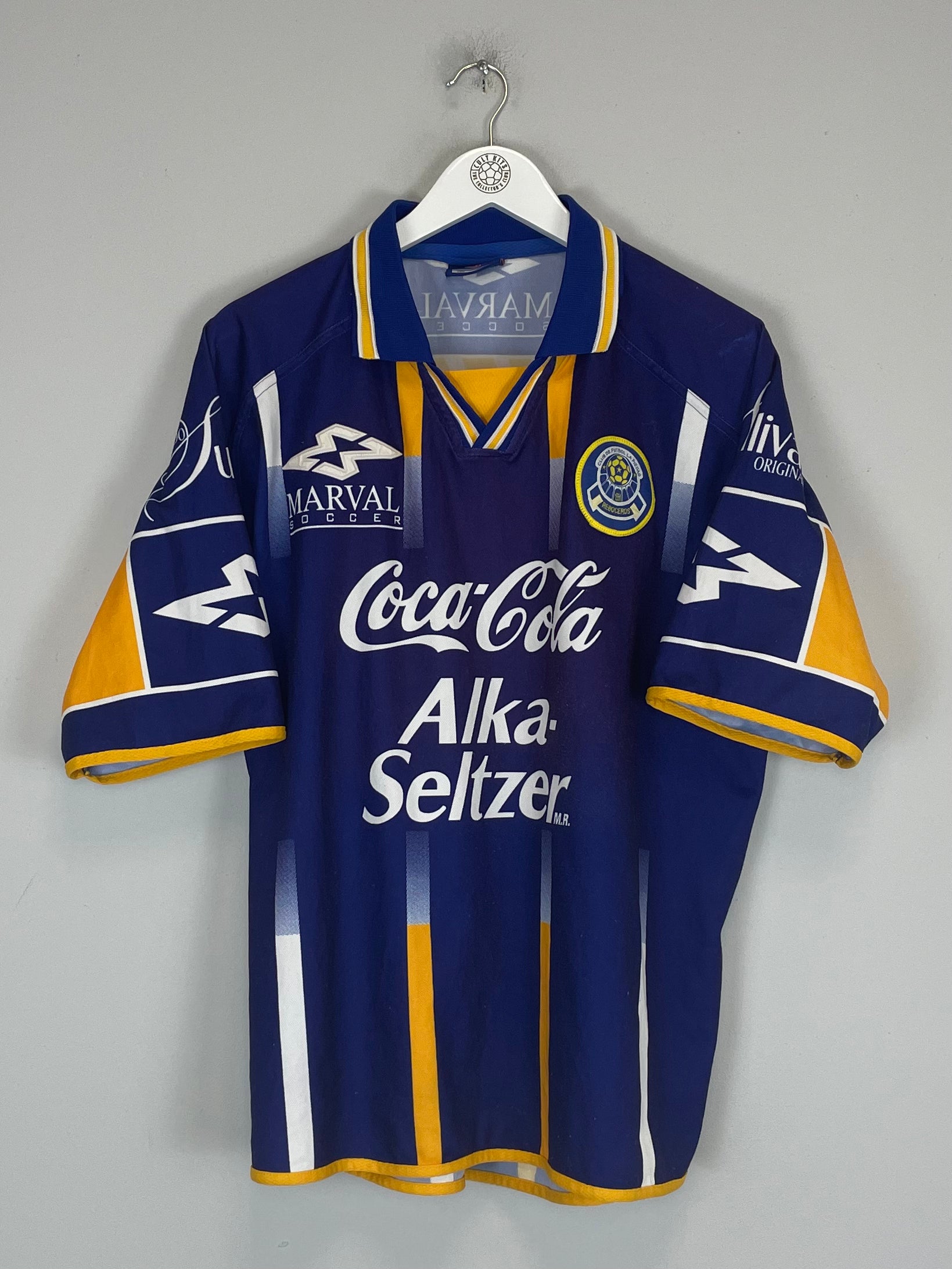 Shop 2001/02 LA PIEDAD HOME SHIRT (L) MARVAL, classic football shirts, vintage football shirts & retro soccer jerseys at Cult Kits