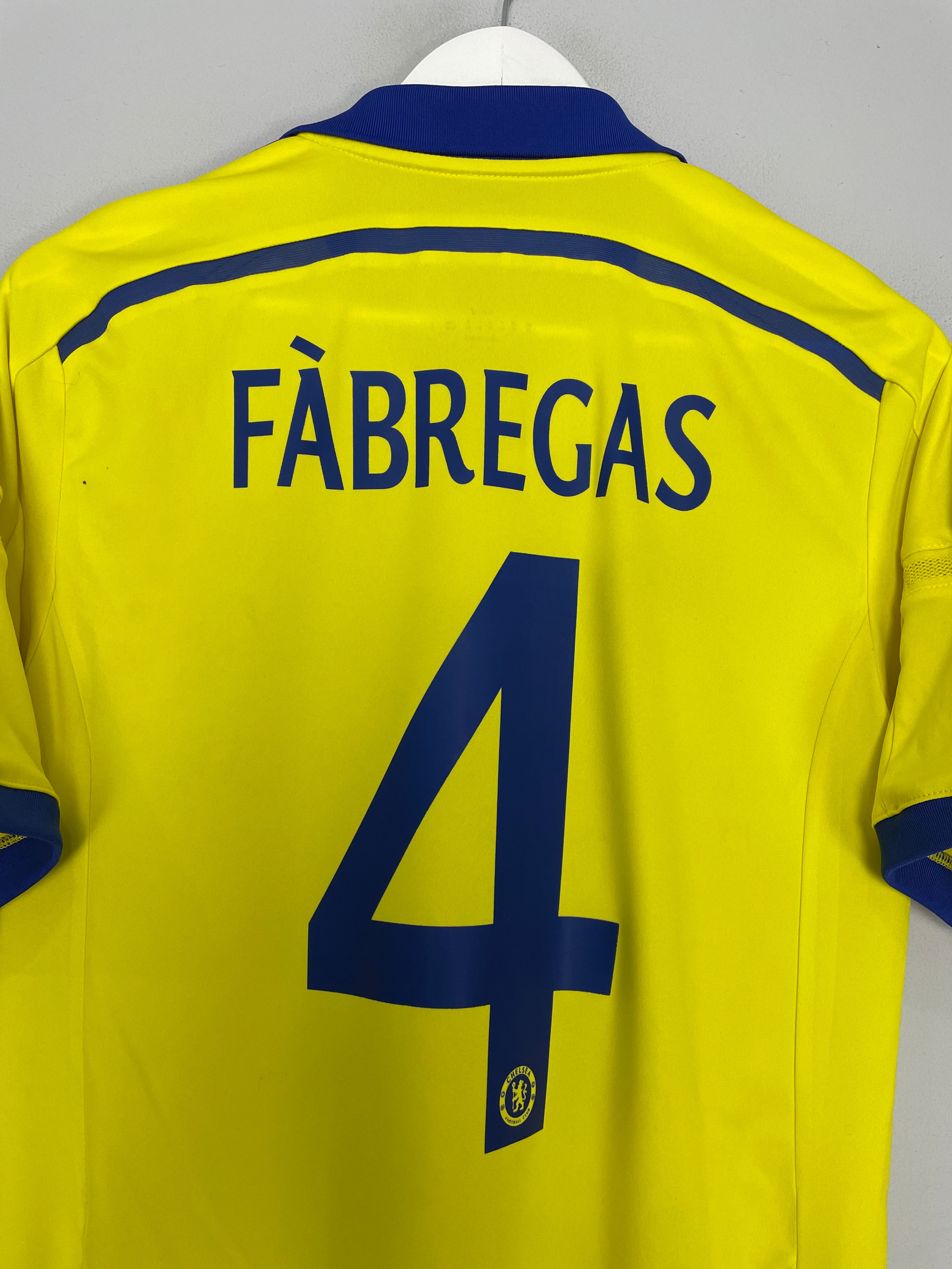 Shop 2014/15 CHELSEA FABREGAS #4 AWAY SHIRT (M) ADIDAS, classic football shirts, vintage football shirts & retro soccer jerseys at Cult Kits