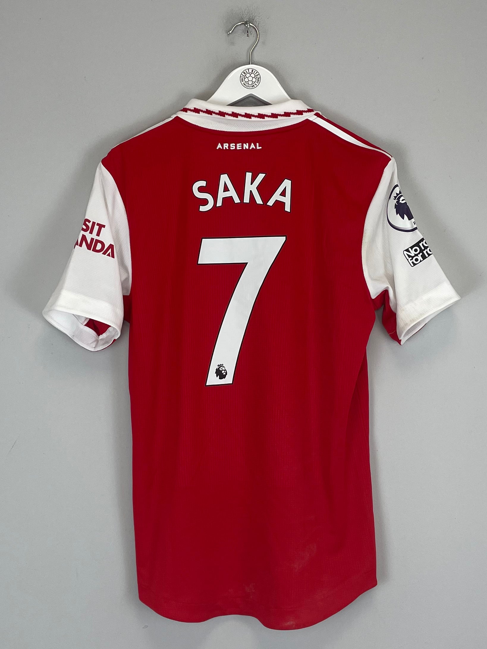 Shop 2022/23 ARSENAL SAKA #7 *MATCH WORN* HOME SHIRT (M) ADIDAS, classic football shirts, vintage football shirts & retro soccer jerseys at Cult Kits